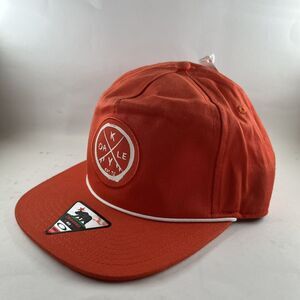 Oakley California Mid Snap Men's Mesh Cap Snapback Embroidered Orange Hat OSFA